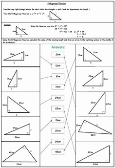 Pythagoras theorem Worksheet with Answers Best Of What is the Pythagorean theorem