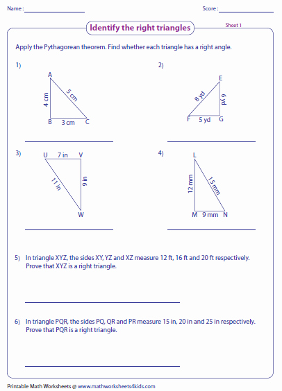Pythagorean theorem Practice Worksheet Luxury Pythagorean theorem Worksheets