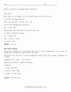 Pythagorean theorem Worksheet 8th Grade Unique Pythagorean theorem Worksheet for 8th 10th Grade