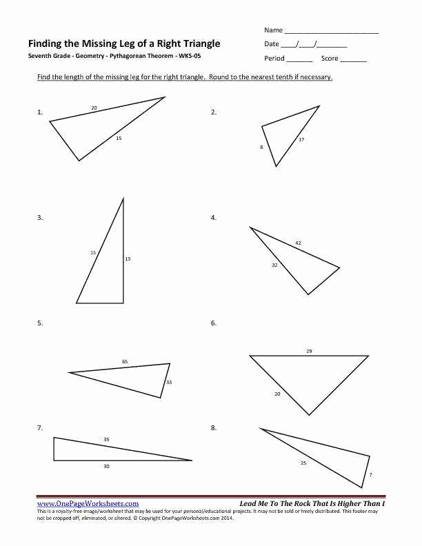 Pythagorean theorem Worksheet with Answers Awesome Pythagorean theorem Worksheet Pdf