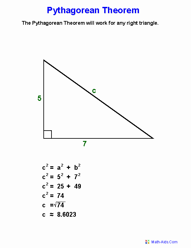 Pythagorean theorem Worksheet with Answers Lovely Pythagorean theorem Worksheets