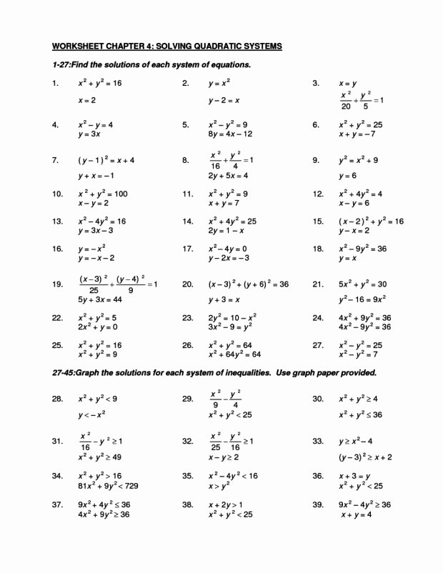 Quadratic Equation Worksheet with Answers Awesome solving Quadratic Equations by Factoring Worksheet Answers