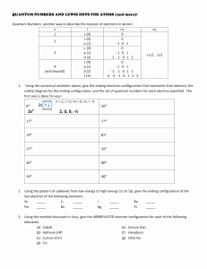 Quantum Numbers Worksheet Answers Awesome Electron Configuration Practice Worksheet 2003