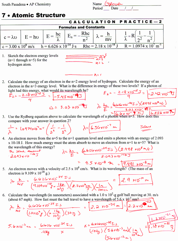 Quantum Numbers Worksheet Answers Elegant Mrbly [licensed for Non Mercial Use Only] atomic