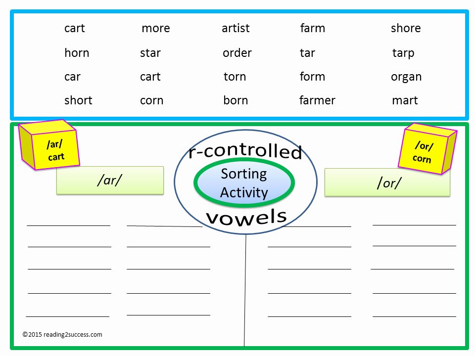 R Controlled Vowels Worksheet Elegant R Controlled Vowels Worksheets