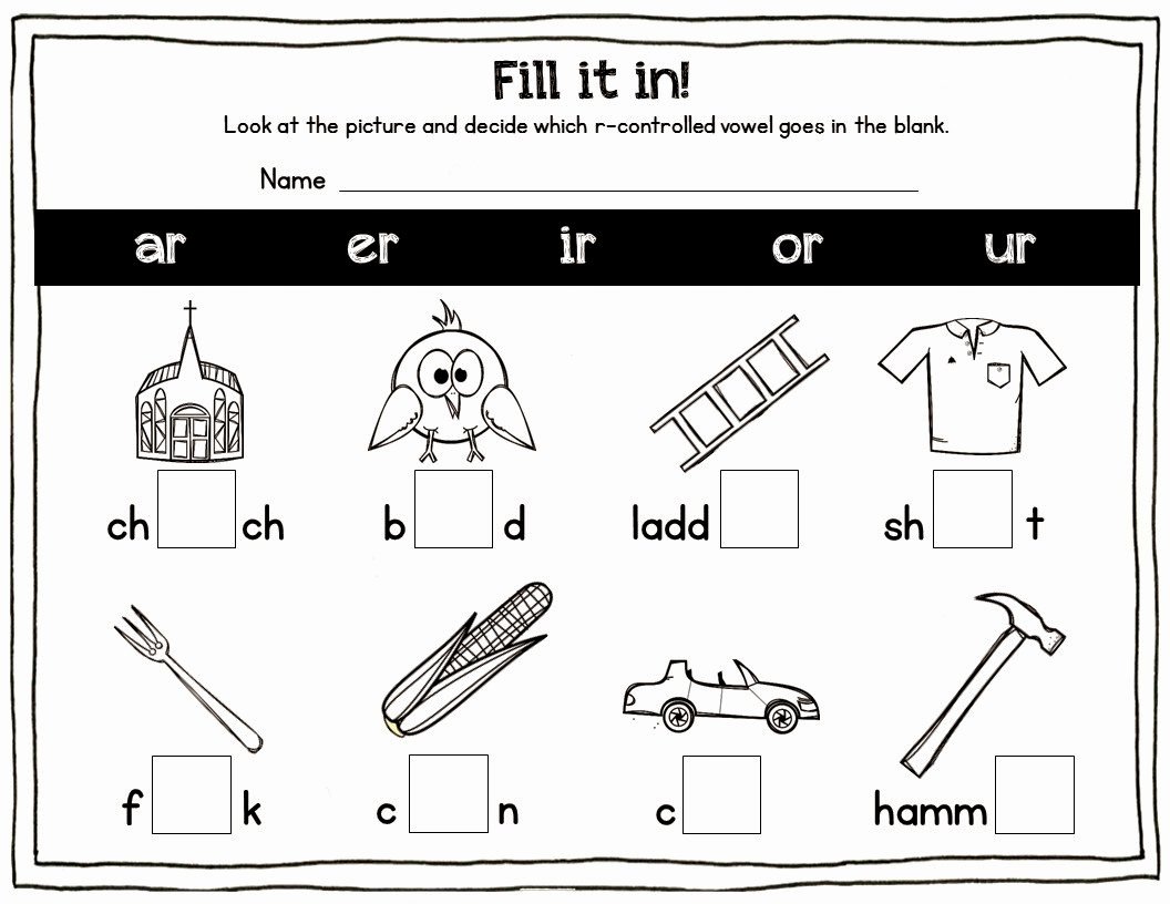 R Controlled Vowels Worksheet Inspirational Blog Hoppin Free R Controlled Vowel Activities