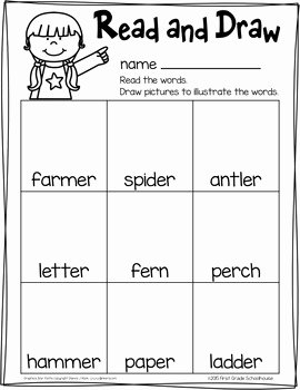 R Controlled Vowels Worksheet New R Controlled Vowels Er Word Work by First Grade