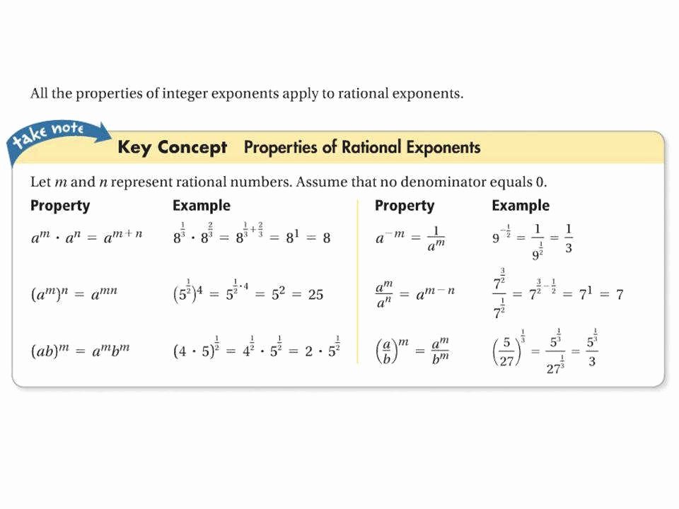 Radical and Rational Exponents Worksheet Best Of Rational Exponents Worksheet