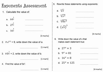 Radicals and Rational Exponents Worksheet Fresh Rational Exponents Activity Worksheet &amp; assessment Bundle