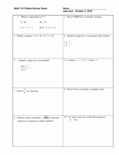 Radicals and Rational Exponents Worksheet Inspirational Math 7 8 Week Review Sheet Exponents Radicals Rational