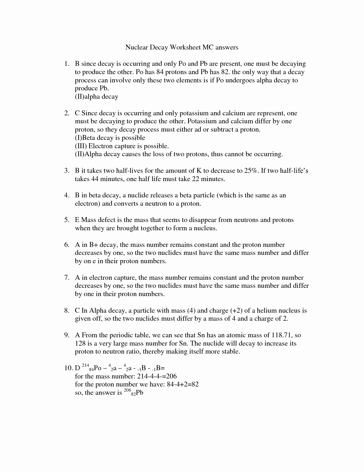 Radioactive Decay Worksheet Answers Lovely 17 Best Of Nitrogen Cycle Worksheet Parts Of A