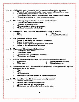 Ratifying the Constitution Worksheet Answers Elegant American History Worksheets Ratifying the Constitution