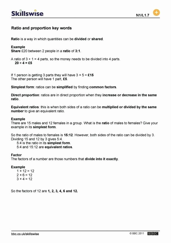 Ratio and Proportion Worksheet Elegant Proportion Example Problems Math Ratios and Proportions