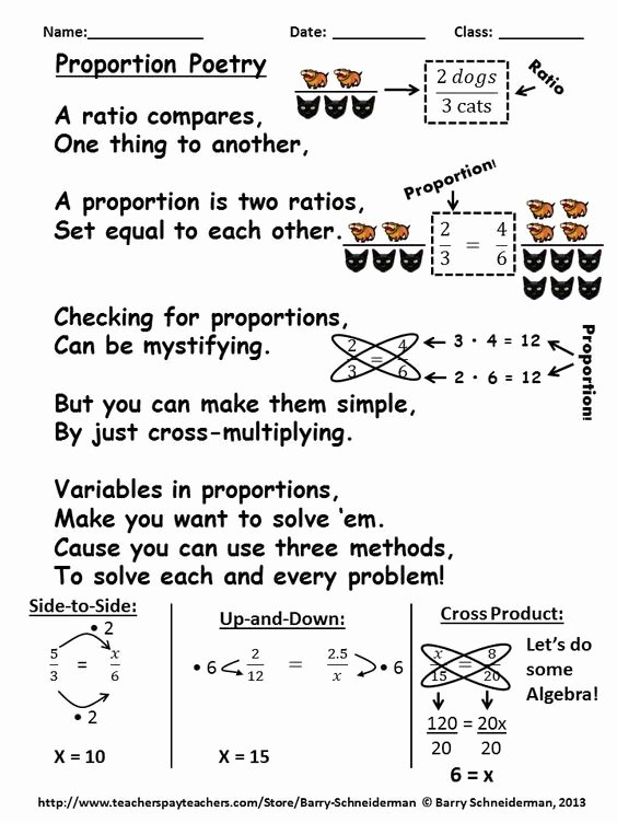 Ratio and Proportion Worksheet Fresh Ratios Rates and Proportions Galore