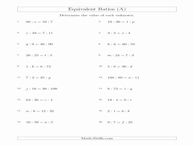 Ratio and Proportion Worksheet Pdf Fresh Ratio and Proportion Worksheet Pdf Free Printable Worksheets