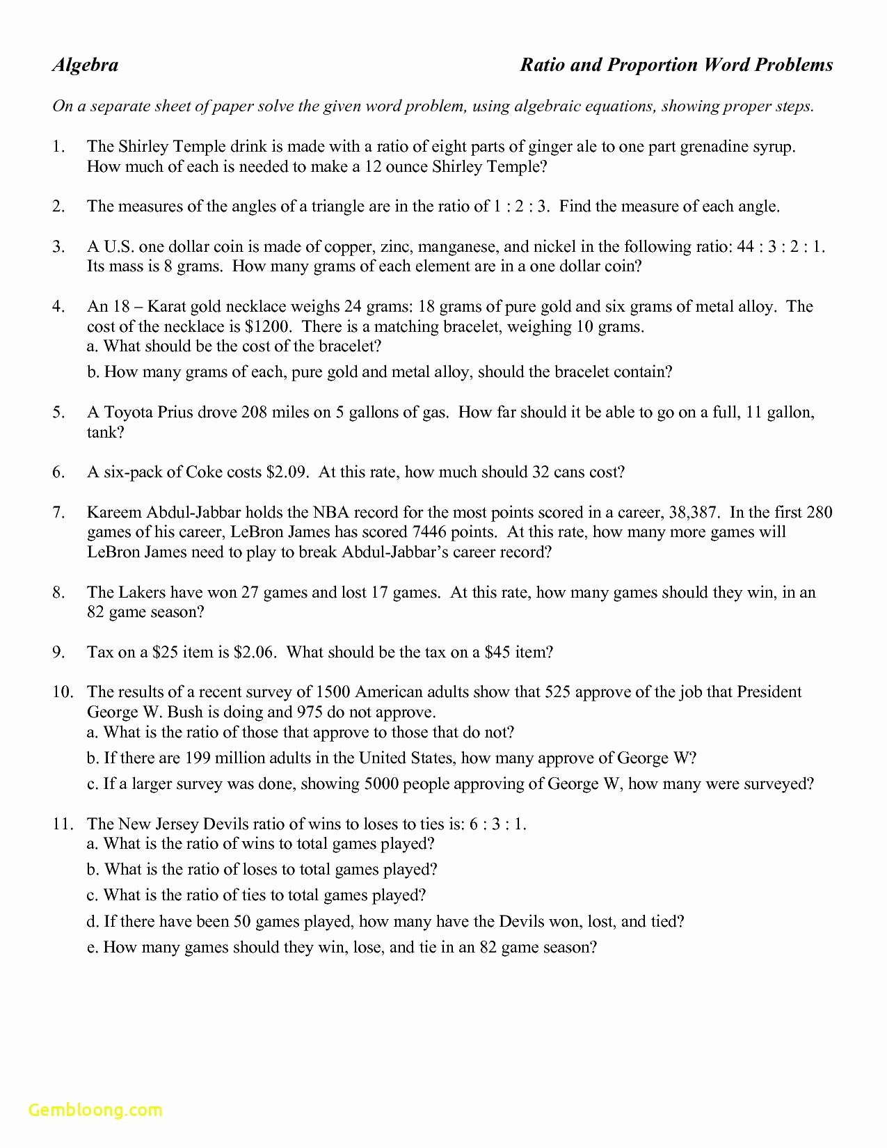 Ratio and Proportion Worksheet Pdf Luxury Ratio and Proportion Worksheet Pdf Cramerforcongress