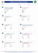 Rational and Irrational Numbers Worksheet Fresh Rational and Irrational Numbers Mathematics Worksheets