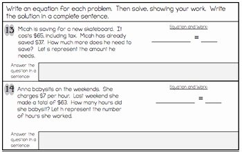 Rational Equations Word Problems Worksheet Awesome E Step Equations Quiz or Worksheet Includes Word