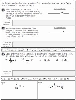 Rational Equations Word Problems Worksheet Lovely E Step Equations Quiz or Worksheet Includes Word