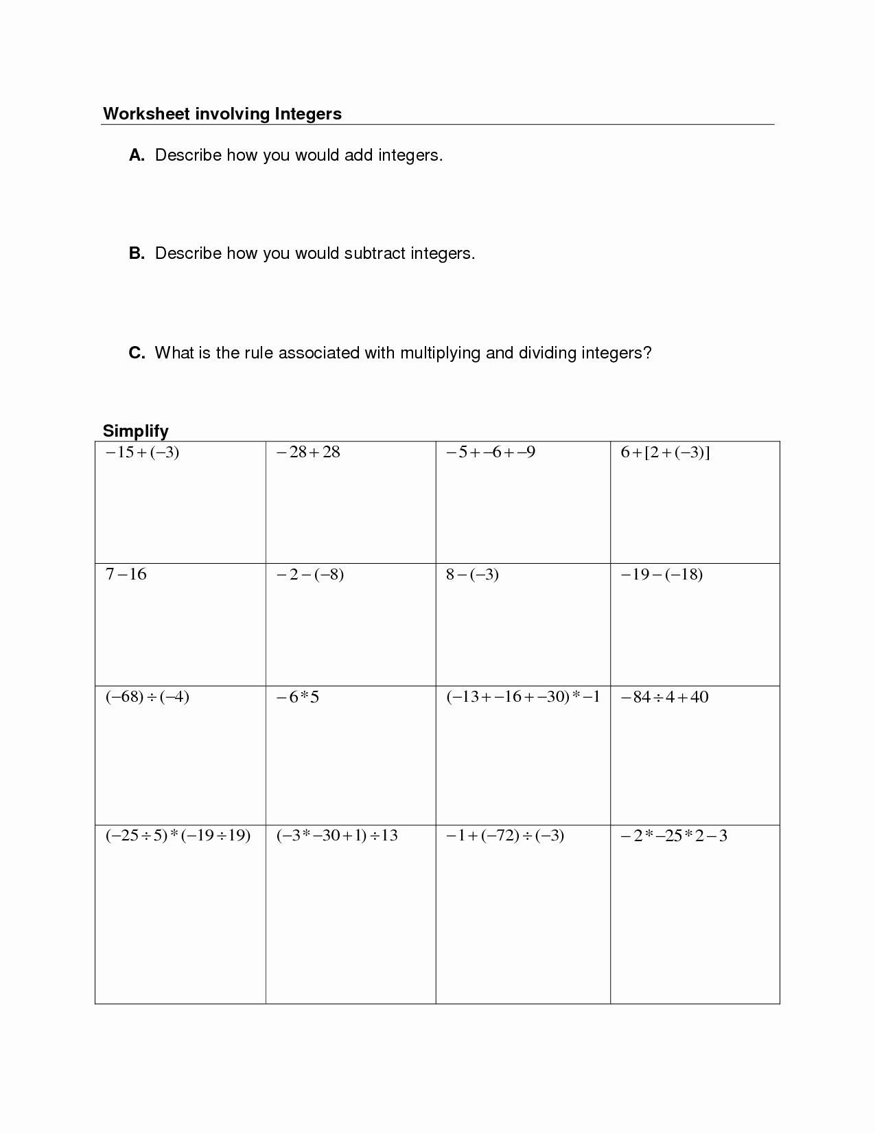 Rational or Irrational Worksheet Unique Test Your Skills On Rational Numbers by Trying Out