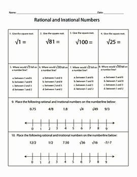 Rational Vs Irrational Numbers Worksheet Elegant 25 Best Ideas About Irrational Numbers On Pinterest