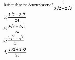 Rationalizing the Denominator Worksheet Lovely Rationalize the Denominator I High School Mathematics