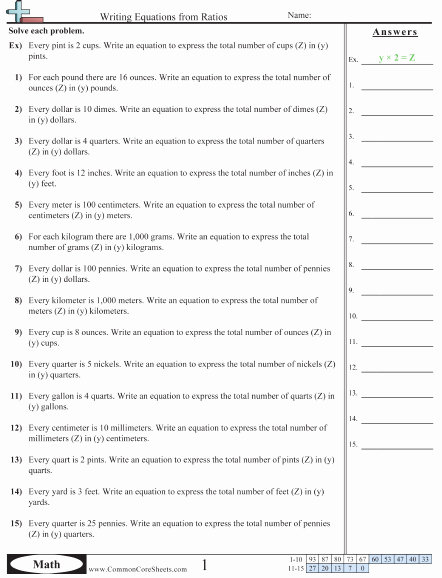Ratios and Proportions Worksheet Beautiful Ratio Worksheets