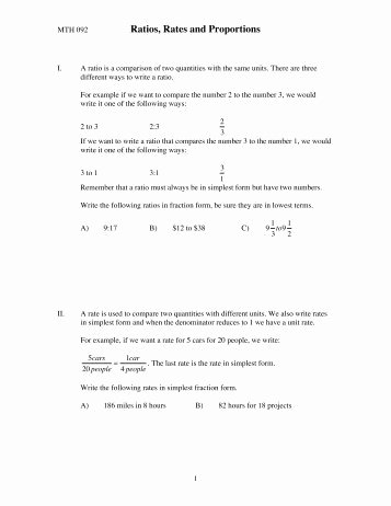 Ratios and Proportions Worksheet Best Of solving Proportions Worksheet