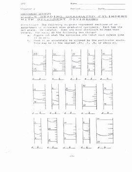 Reading A Graduated Cylinder Worksheet Beautiful Reading Graduated Cylinder Worksheet 2 by Lesson Universe