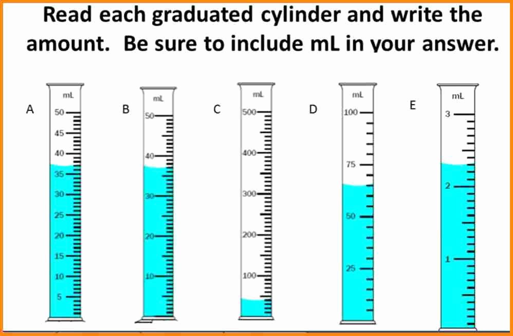 Reading A Graduated Cylinder Worksheet Elegant Graduated Cylinder Worksheet