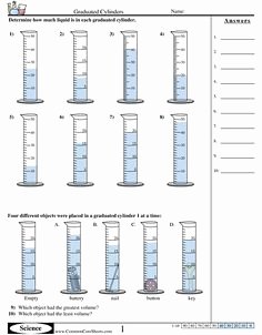 Reading A Graduated Cylinder Worksheet Unique Check Out Our Graduated Cylinders Worksheets and Lots Of
