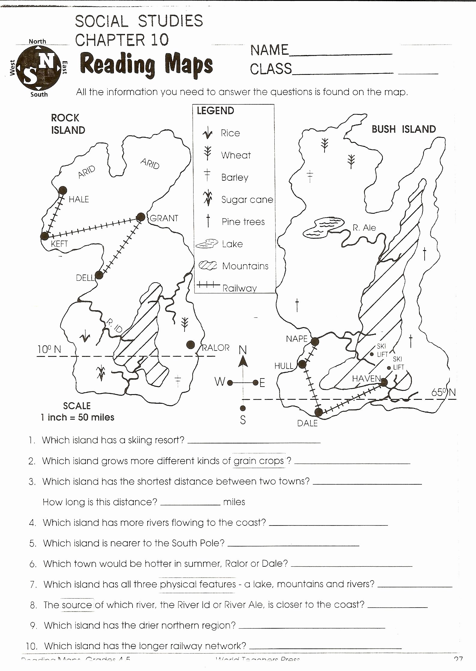 Reading A Map Worksheet Fresh social Stu S Skills 6th Grade