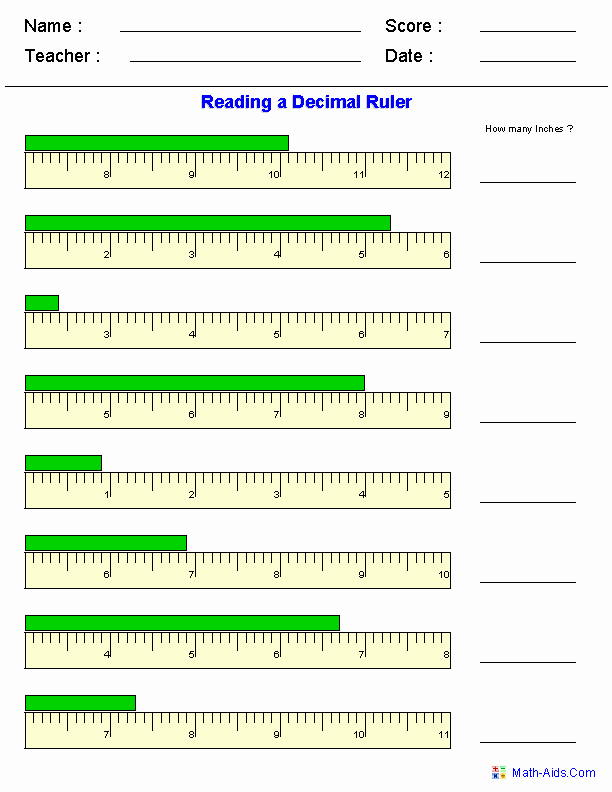 Reading A Metric Ruler Worksheet Luxury Measurement Worksheets
