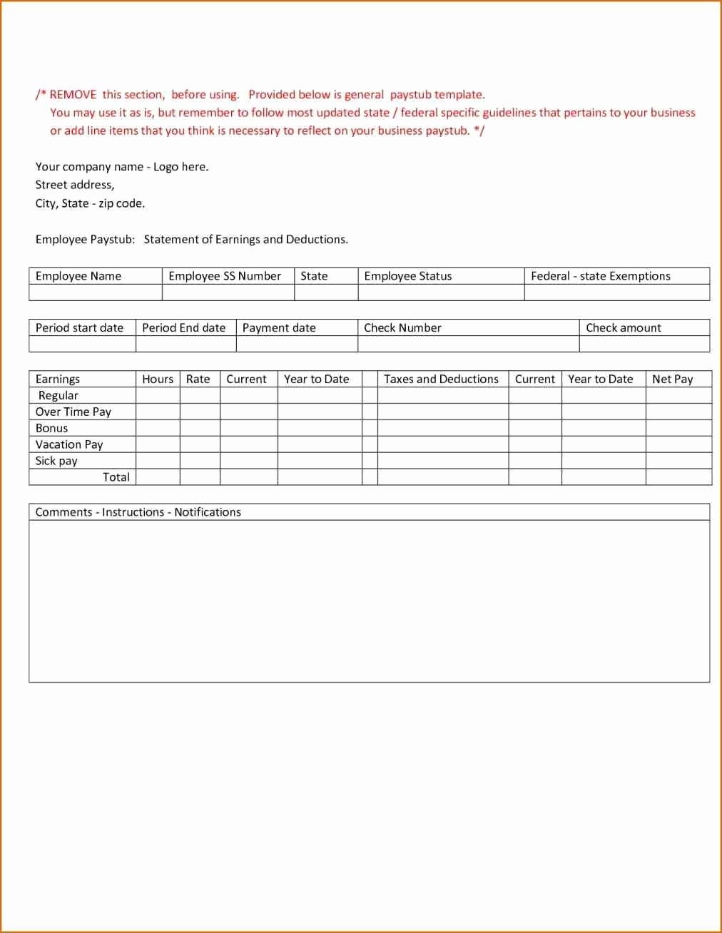 50 Reading A Pay Stub Worksheet