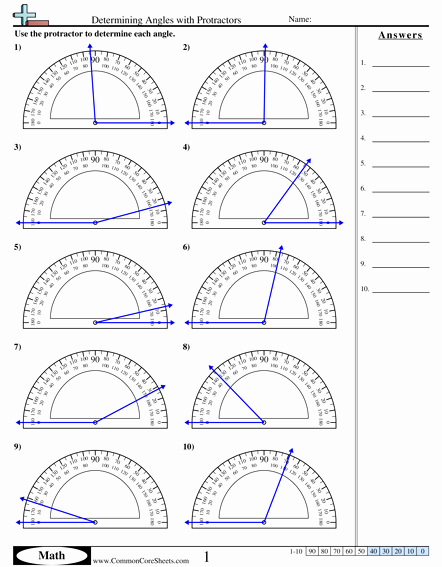 Reading A Protractor Worksheet Beautiful Angles Worksheets
