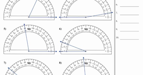 50 Reading A Protractor Worksheet | Chessmuseum Template Library