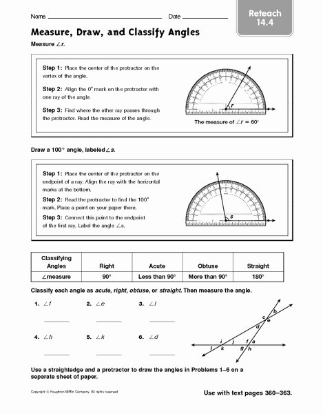 Reading A Protractor Worksheet Best Of How to Use A Protractor Worksheet the Best Worksheets