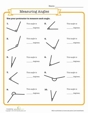 Reading A Protractor Worksheet Fresh 1000 Images About Math Measuring Angles Protractor On