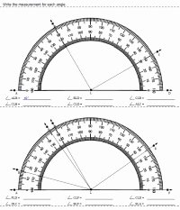 Reading A Protractor Worksheet Fresh Protractor Printables Worksheets and Lessons
