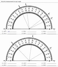 Reading A Protractor Worksheet Inspirational Protractor Printables Worksheets and Lessons