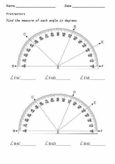 Reading A Protractor Worksheet Luxury Reading tools Of Measurement Pack Sample