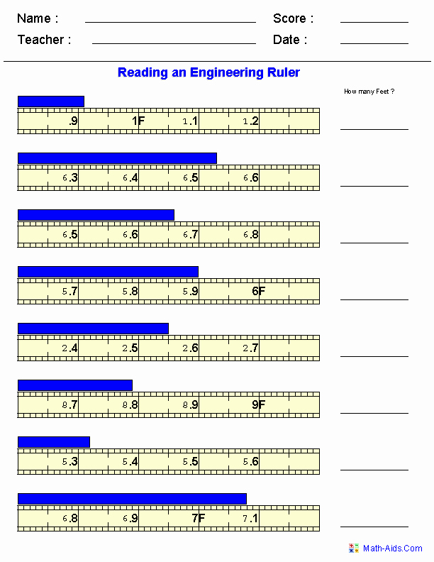Reading A Ruler Worksheet Pdf Best Of Measurement Worksheets
