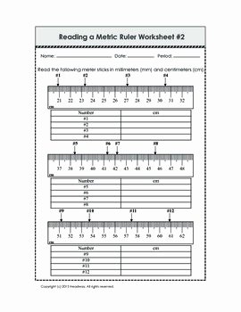 Reading A Ruler Worksheet Pdf Fresh Reading A Metric Ruler Practice Worksheets by Headway Lab