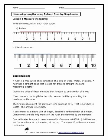Reading A Ruler Worksheet Pdf Inspirational the Hurth Measure Ruler