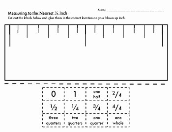 Reading A Ruler Worksheet Pdf Lovely Reading A Ruler Cut and Paste by Hannah Hayden