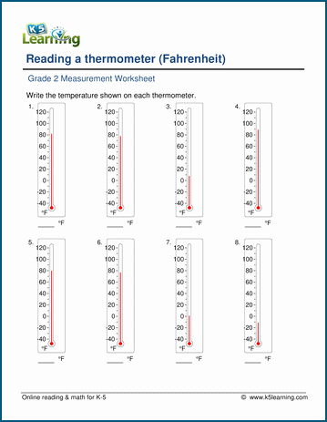Reading A thermometer Worksheet Beautiful Grade 2 Temperature Worksheets Reading A thermometer