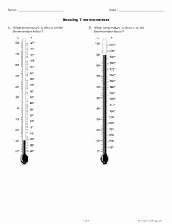 Reading A thermometer Worksheet Elegant Reading thermometers Grade 3 Free Printable Tests and