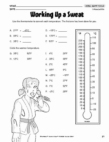 Reading A thermometer Worksheet Fresh Read the thermometer Pare Celsius with Fahrenheit