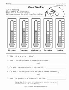 Reading A thermometer Worksheet Inspirational 10 Best Of Science Worksheets Heat Temperature