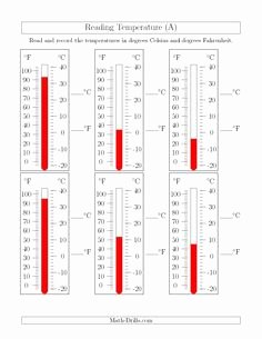 Reading A thermometer Worksheet Luxury Dynamically Created &quot;reading A thermometer Worksheets